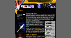 Desktop Screenshot of light-sabers.net